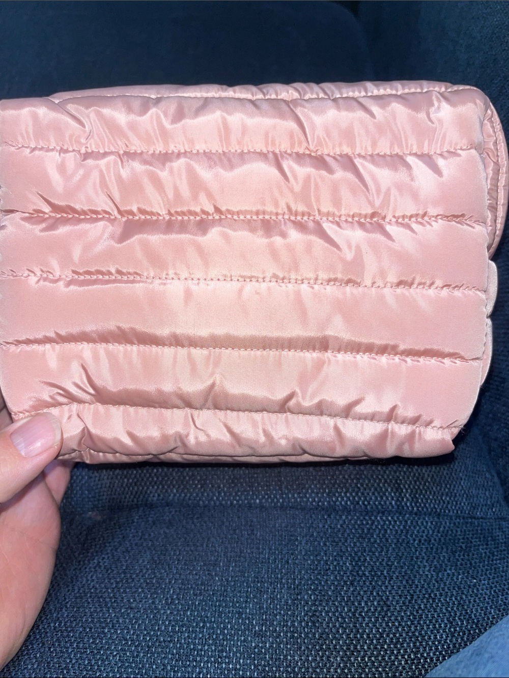 Sonia Kashuk Quilted Puffer Cosmetic Bag - Blush Pink
